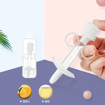 

1Pcs New Baby Syringe Medicine Feeder and Scale Dropper Baby Medicine Feeder Measuring Cup Box Wholesale
