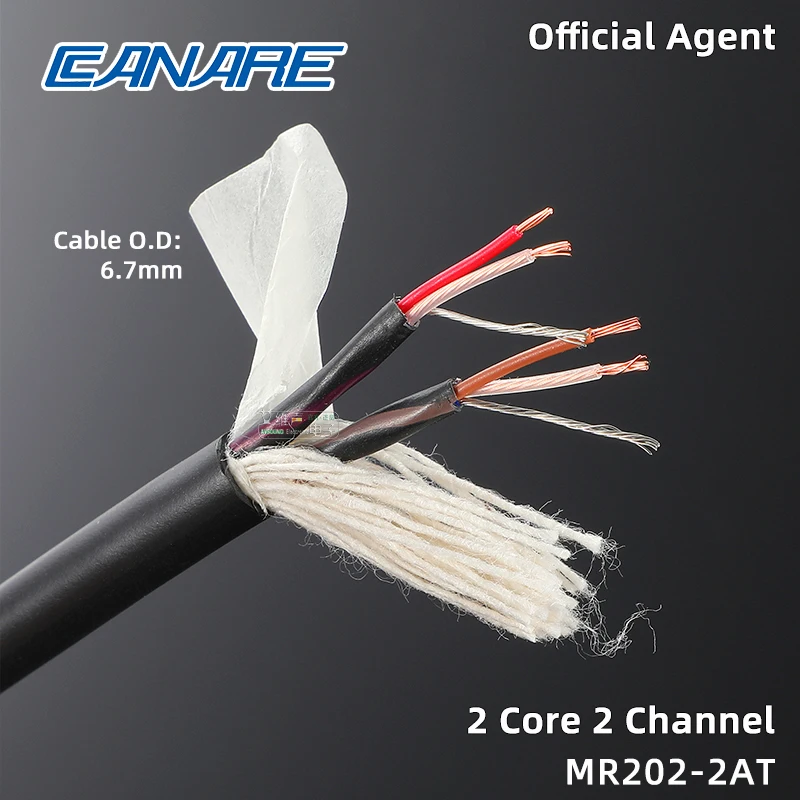 Original CANARE MR202-2AT Multichannel Microphone Cable Recording