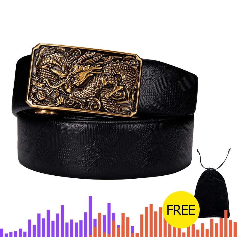 Leather Waistband Automatic Buckles  Men's Leather Belt Automatic -  Designer Black - Aliexpress