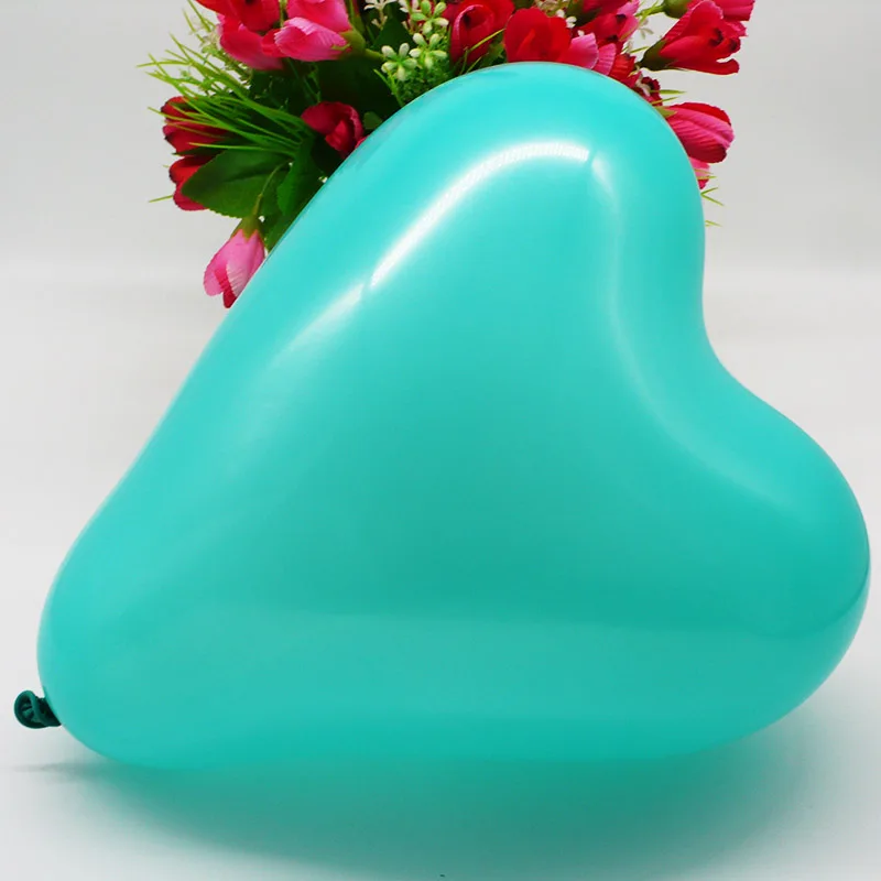 mint green 50 шт 10 дюймов красные любовь латексные воздушные шары «сердце» Свадебные украшения Гелиевый шар День святого Валентина подарки День рождения воздушный шар Globos - Цвет: mint green