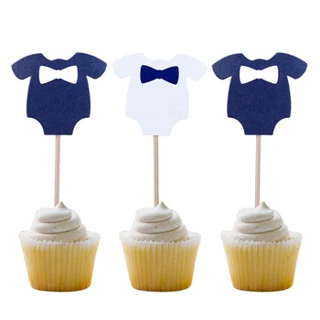 

10Pcs Baby Shower Its a Boy Girl Clothes Cupcake Toppers Birthday Party Decorations Kids Favors Supplies Babyshower June