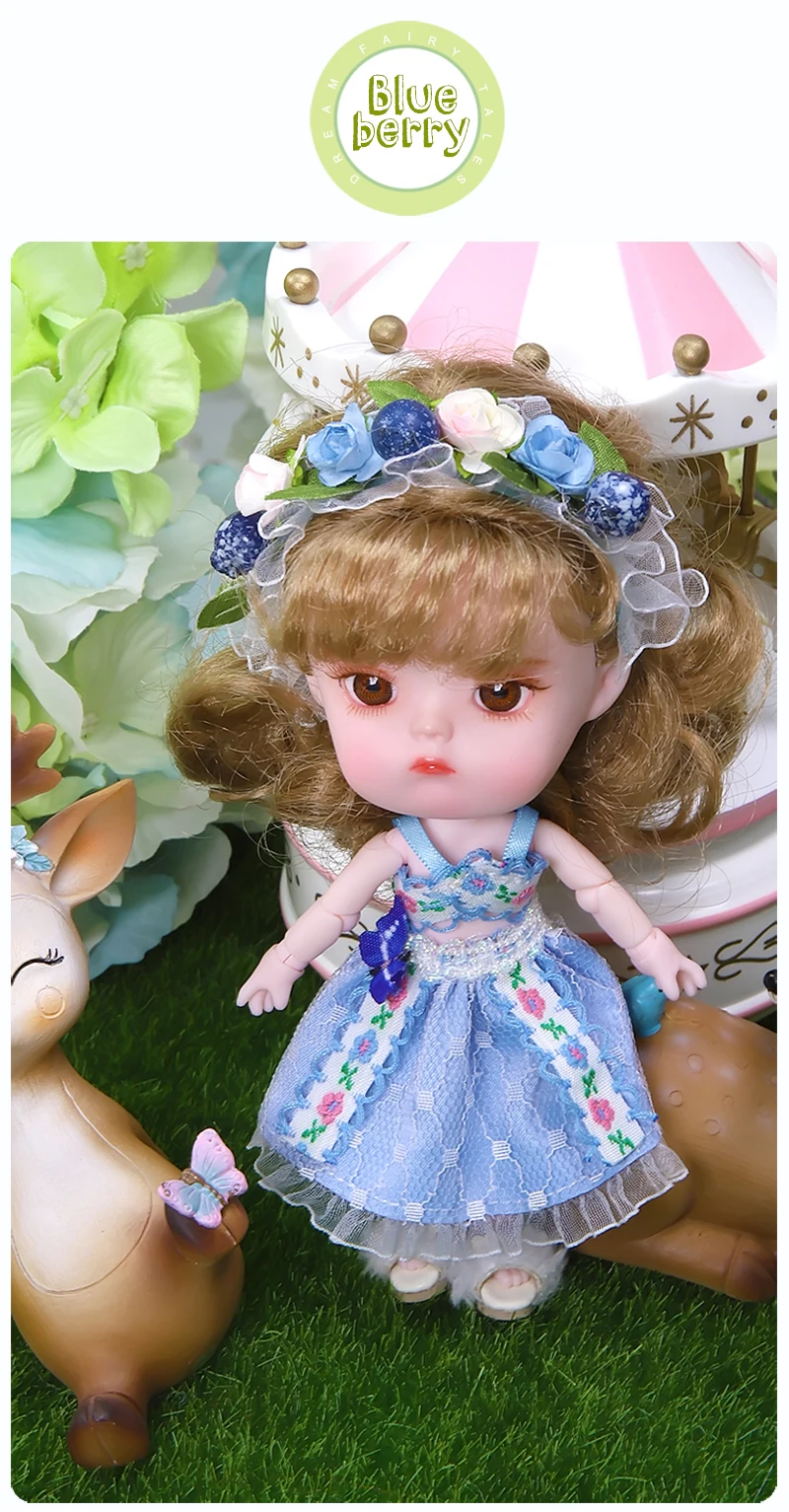 Dream Fairy 1/12 BJD кукла Додо кукла ob11 14 см мини-кукла 26 шарнир тела милый детский подарок игрушка Ангел сюрприз кукла