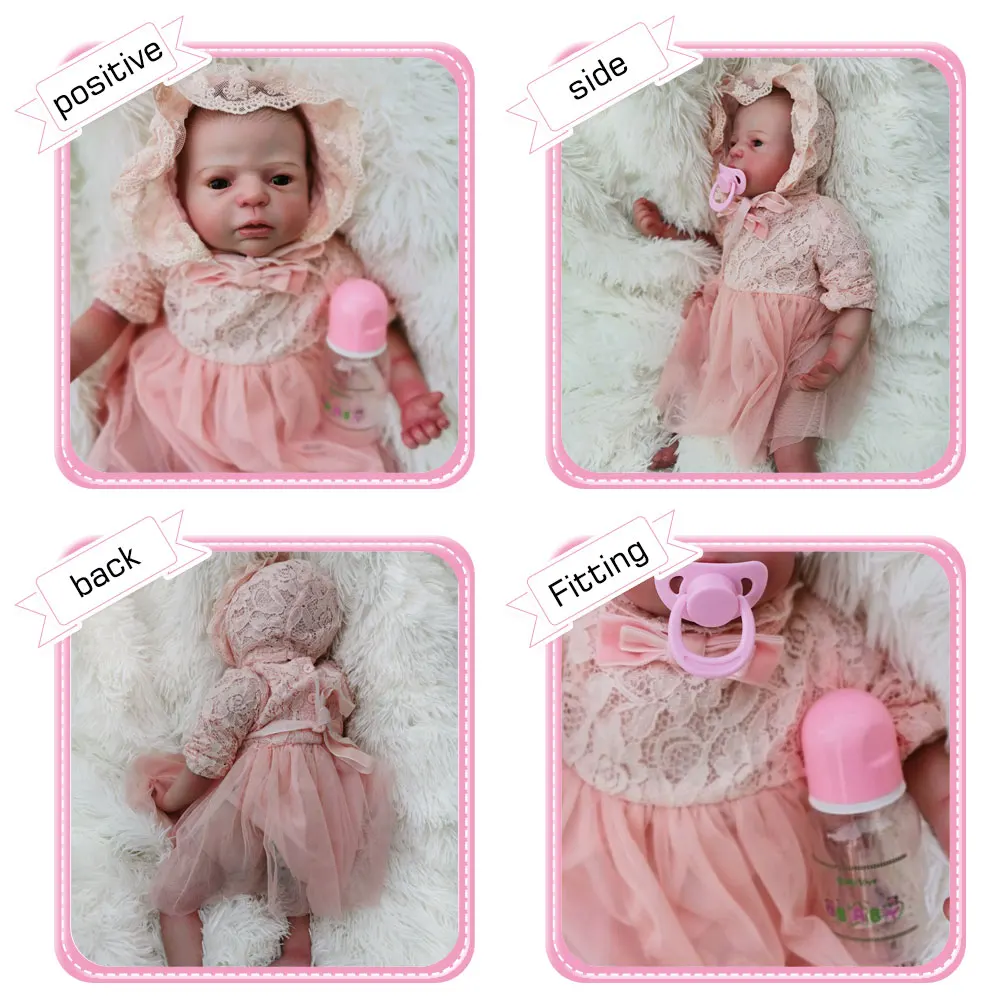 OtardDolls Bebe Reborn Baby Doll 22 дюйма 55 см Силиконовая виниловая Bebe Кукла Новорожденный очаровательны реалистичные для детей ясельного возраста для подарка Быстрая