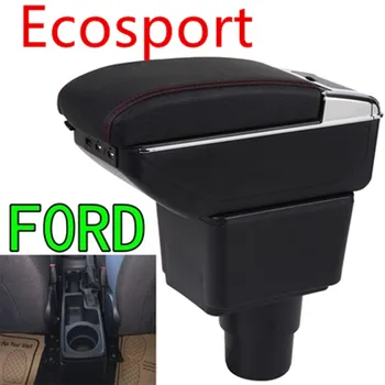 

For Ford-2018-Ecosport armrest box central Store content armrest box with USB interface