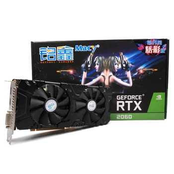 

RTX2060 graphics card / 6 gb / 192 - bit GDDR6 / N CARDS/computer display card/game/drawing/graphics/DP, HDMI and DVI