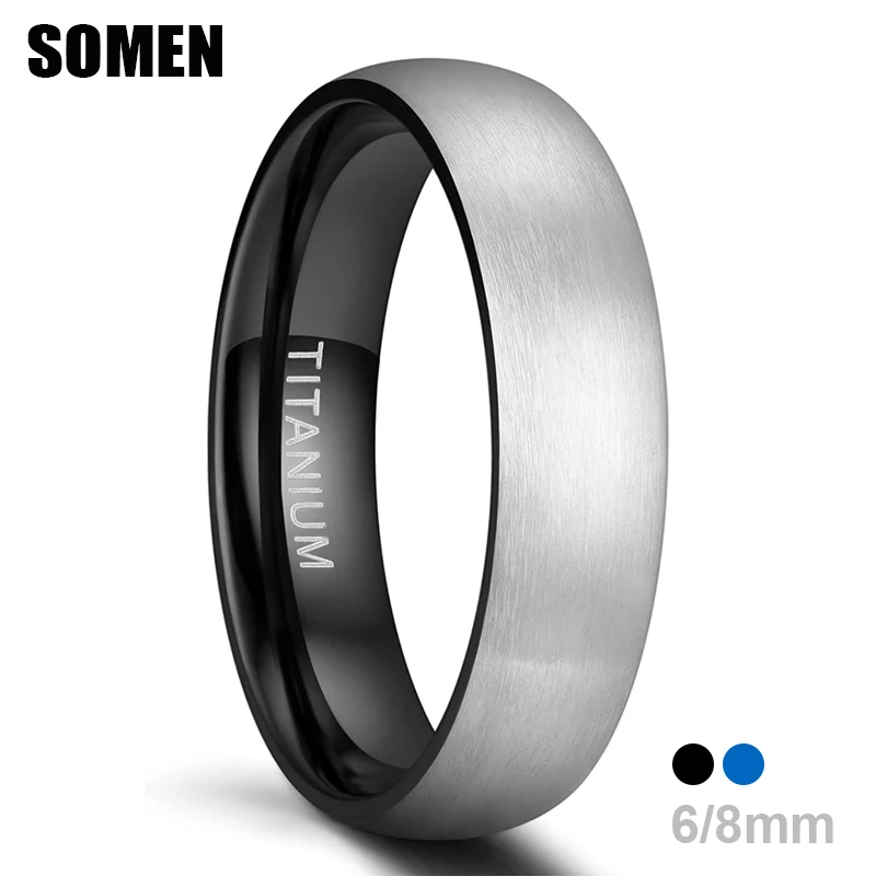 Men's Titanium Ring Classic Engagement Wedding Bands Unisex