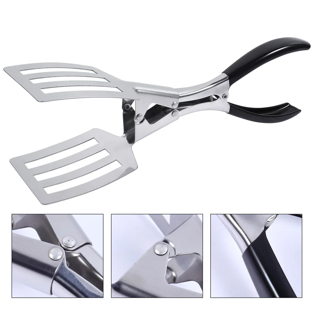 

Plain Food Clip Outdoor Barbecue Tool Useful Food Tong with Handle