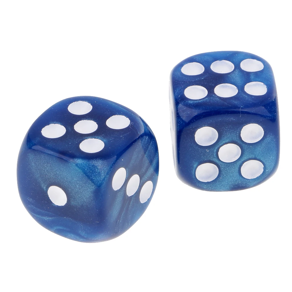 50Pc/Pack Dotted Dice Table Game Die 16mm Dotted for Party Role Playing Game  Parties Board Game Dices Polyhedral Dice 
