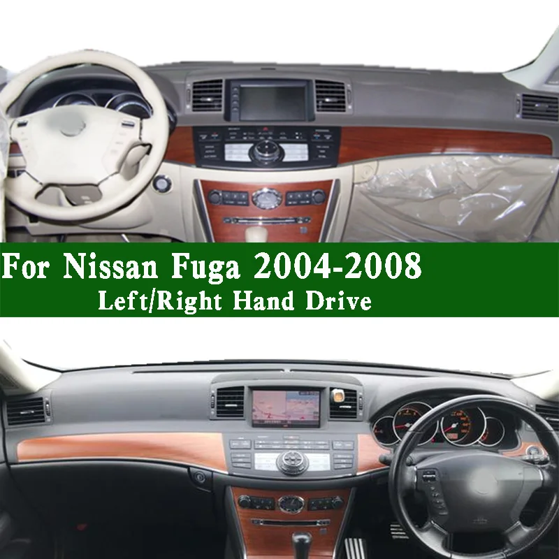 

For Nissan Fuga PNY50 GY50 250 350GT 450GT Y50 3500cc 2004-2008 Dashmat Dashboard Cover Instrument Panel Anti-Dirt Pad Ornaments