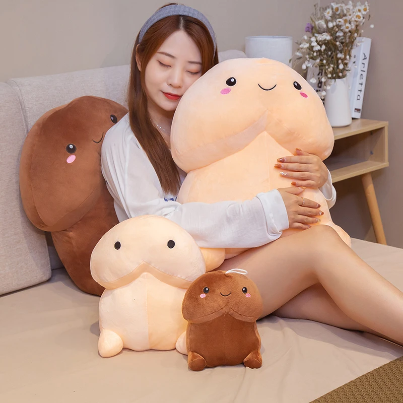 

10/20cm Lifelike Penis Plush Toy Stuffed Dick Trick Doll Simulation Penis Bag Pendant Plush Pillow Sexy Toy Gift Lovers