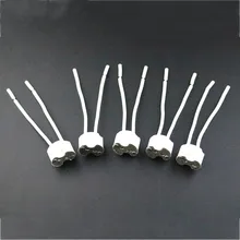 5-20 шт. MR16 MR11 GU5.3 G4 держатель лампы керамический патрон галогенной лампы разъем керамики 12-250 В светодиодный патрон для лампочки с проводом