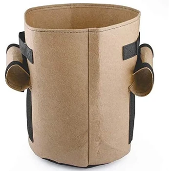 

10 Gallon Potato Grow Bag Double Door Pot Nonwoven Environmentally Friendly Indoor Outdoor Plant Bag