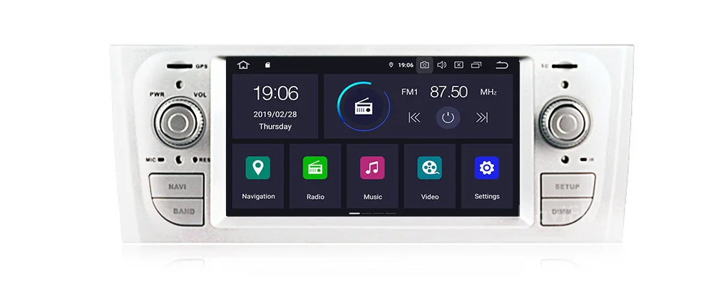 Perfect Free shipping! 4+64G Android9.0 Car dvd multimedia palyer For Fiat Grande Punto Linea 2006-2012 GPS Navigation Radio RDS Linea 13