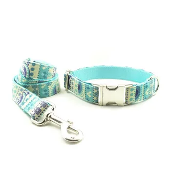 

Christmas Designer Cat Collar Blue Velvet Adjustable Dog Collars and Leash Silver Buckle Pet Walking Leashes Chihuahua Pitbull