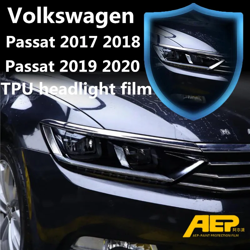 

AEP TPU Black Transparent Car Headlight Protective Film for Volkswagen passat B8 2017 2018 2019 2020 sticker vw variant
