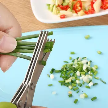 

Multi-layer Stainless Steel Kitchen Scissors Chopped Green Onion Parsley Kitchen Tools
