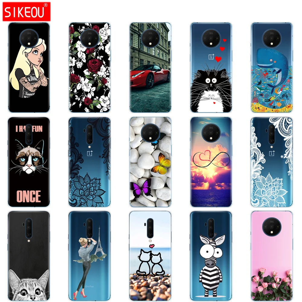 

silicon case for oneplus 7T case cover for one plus 7T pro case etui cover for oneplus 7T pro case coque bag bumper 1+7T Cat