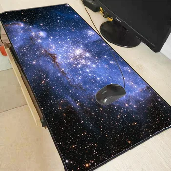 

Blue Space Large Size Mouse Pad Anti-slip Natural Rubber PC Computer Gaming Mousepad Desk Mat for LOL Cs Go DOTA2