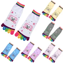 3 осенне-зимние носки женские повседневные носки из хлопка высокого качества, теплые носки с героями мультфильмов, носки с пятью пальцами хлопчатобумажные забавные носки Y109