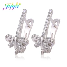 Juya DIY Cubic Zirconia Earwire Earring Hooks & Clasps Accessories For Women Fashion Dangle Earrings Making Material Juya DIY Cubic Zirconia Earwire Earring Hooks & Clasps Accessories For Women Fashion Dangle Earrings Making Material