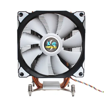 

LANSHUO CPU Silent Single Fan 4 Heat Pipe 3 Wire CPU Cooler Fan for LGA 2011 Self-Contained Backplane Motherboard
