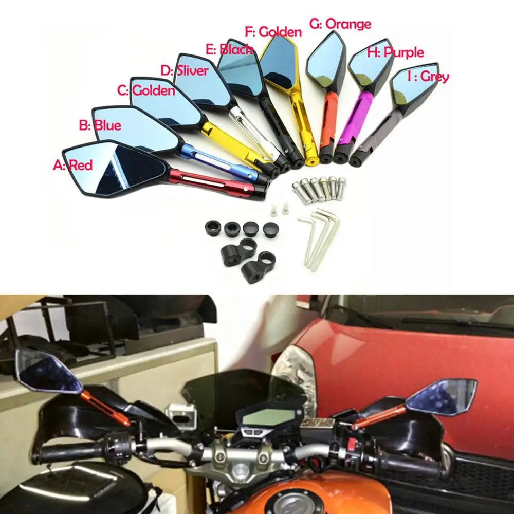 8 мм 10 мм мотоцикла с ЧПУ зеркала заднего вида для Suzuki Boulevard M50 M90 C50 C90 V-Strom/Kawasaki Z1000 Z750 Versys VN 900 1500 1600