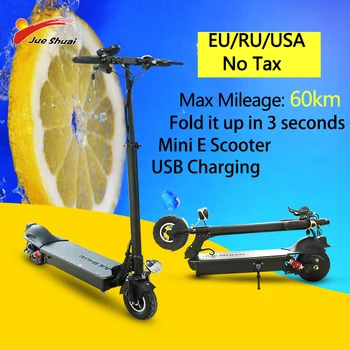 Günstig JueShuai Minni Elektrische Tretroller Faltbare Protable Elektrische BIike 48V1000W Onestep Folding Max Geschwindigkeit 60 KM/H электросамокат