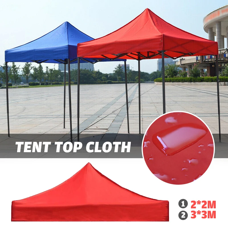 3X3M/2X2M Copertura Superiore Del Baldacchino Sostituzione Tenda A Quattro Angoli Panno Pieghevole Impermeabile Patio Padiglione Sostituire Gazebo Bal