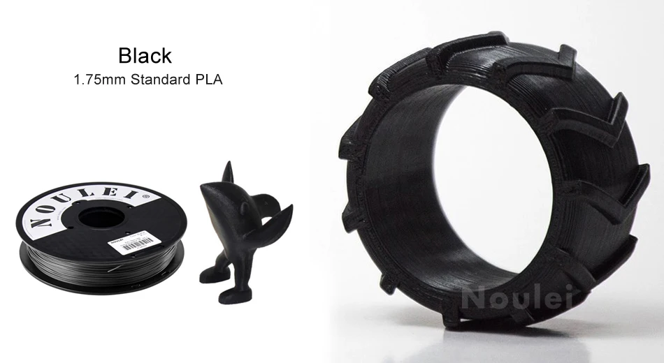 9 noulei 3d printing PLA filament 1.75mm black