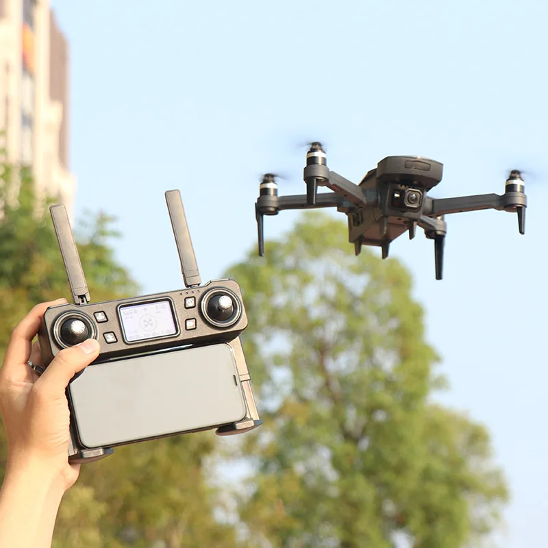 Presente do Menino K20 com Motor sem Escova Novo Drone k hd Câmera Dupla Profissional Dobrável Quadcopter 1800 m rc Distância Brinquedo 5g Gps 4 31 Novo zangão k20 com motor sem escova