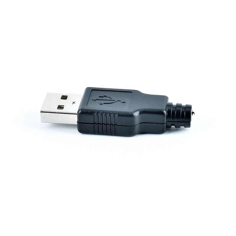 Тип usb A входящий штекер Адаптер для подключения USB 2,0 PCB внесение изменений кабель для передачи данных линии DIY 4 Pin разъем с черной Пластик крышка