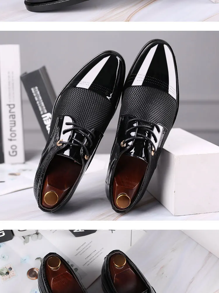 Кожаные Туфли Мужские модельные офисные свадебные туфли сетчатые дышащие мужские классические туфли с острым носком высокого качества размеры 38-48