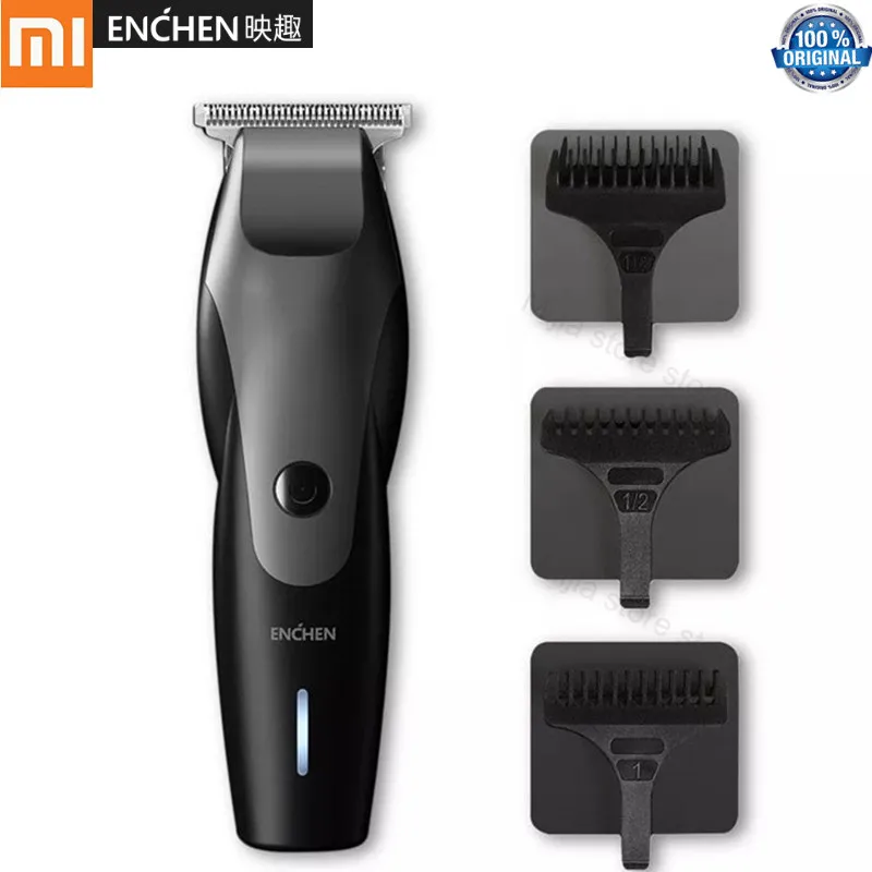

New XIAOMI ENCHEN Hummingbird Electric Hair Clipper 10W USB Charging 110-240V Low Noise Hair Trimmer with 3 Hair Comb For Man