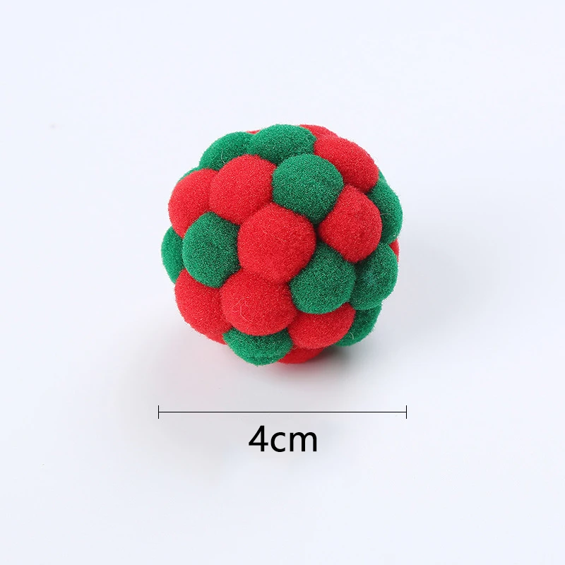 Cat Interactive Toy Cat Toy Balls Mouse Cage Toys Plush Artificial Colorful Cat Teaser Toy Pet Supplies Interactive Plush Toy