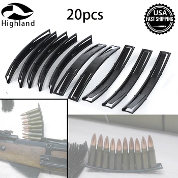 

20PCS 10 Round 7.62x39 Steel Stripper Clips For Hunting Tactical AK SKS Mag Speed Loaders