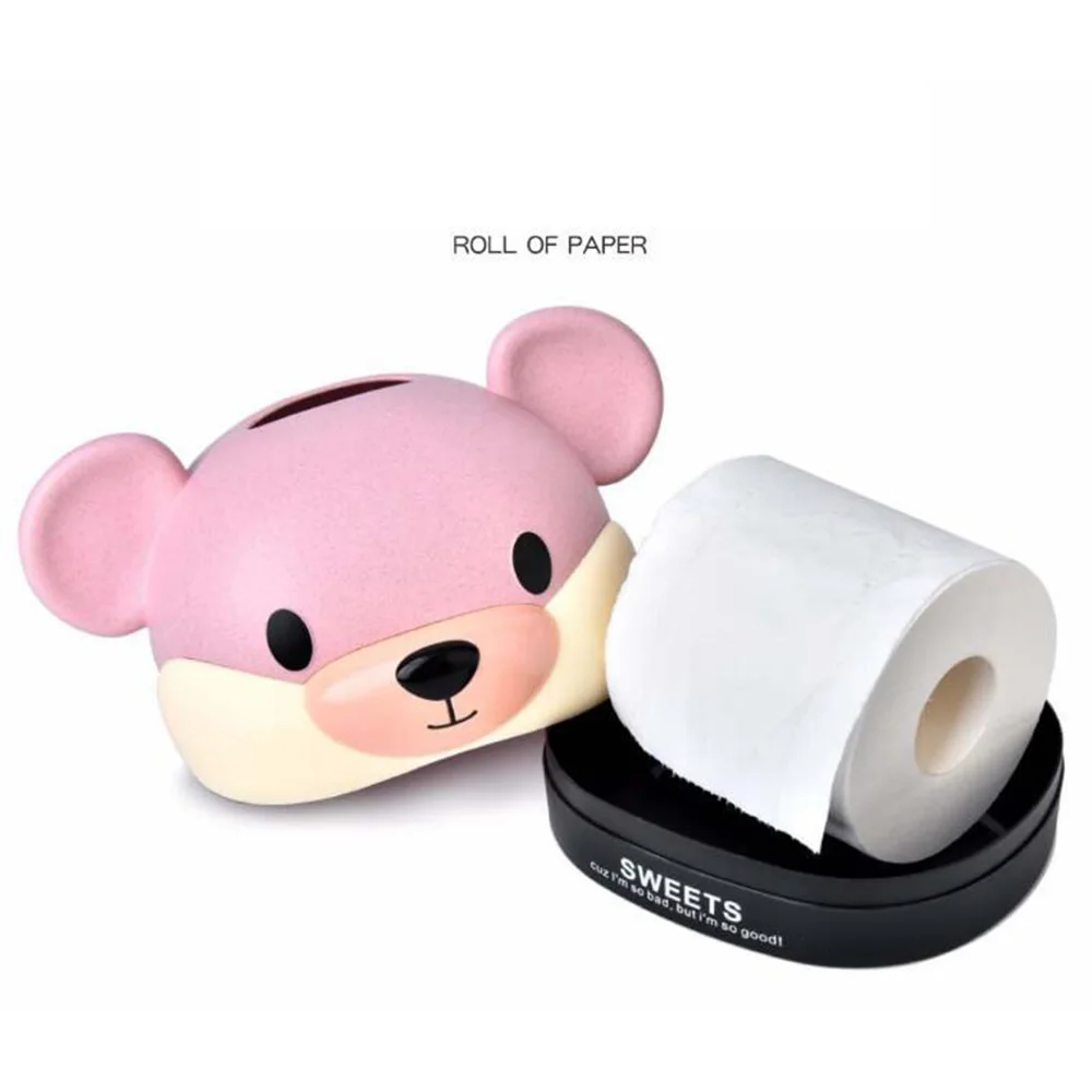 

Creative Tissue Box Desktop Napkin Holder Cute Cartoon Terra Rat Paper Drawer For Home Office Kitchen Living Room Storage Boxes