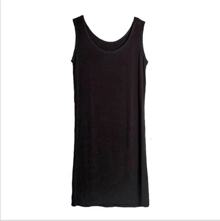 

Vest skirt U-shaped thick shoulder belt medium length modal anti walk light with large elastic women's suspender skirt