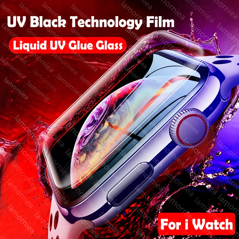 For Apple Watch 38mm 42m 40mm 44mm Full Cover Screen Protector For I