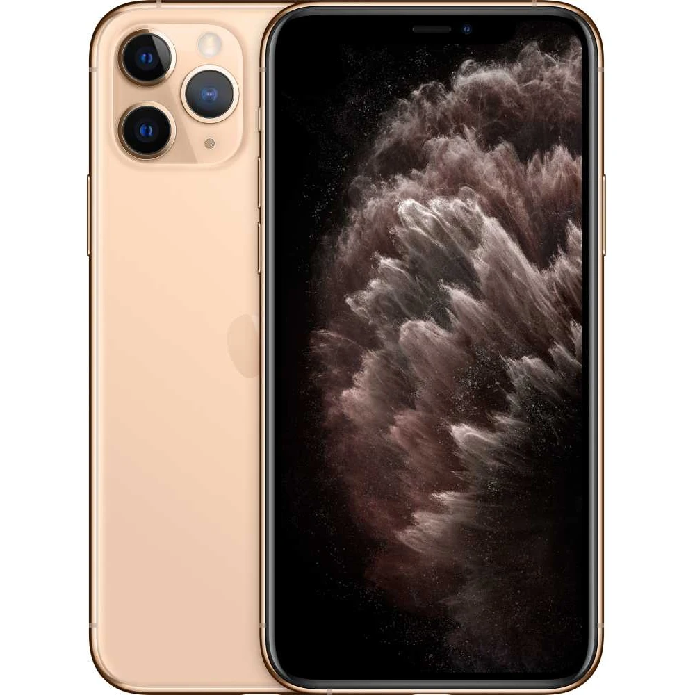 Смартфон Apple iPhone 11 Pro MWC52RU/A 64Gb золотистый 3G 4G 1Sim 5.8" OLED 1125x2436 iOS 13 12Mpix