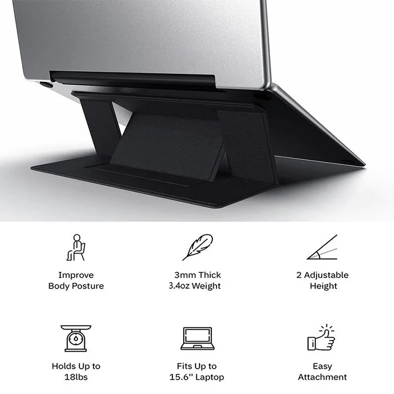 Регулируемая подставка для ноутбука Macbook Pro Air iPad Air 10,5 12,9 Pro 10,5 13 9,7 Chromebook подставка для ноутбука невидимая подставка для ноутбука