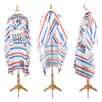 

Hairdressing Cloth Retro Stripes Inkjet Haircut Apron Broken Hair Salon Hairdresser Supplies Hairdresser Apron Haircut capes