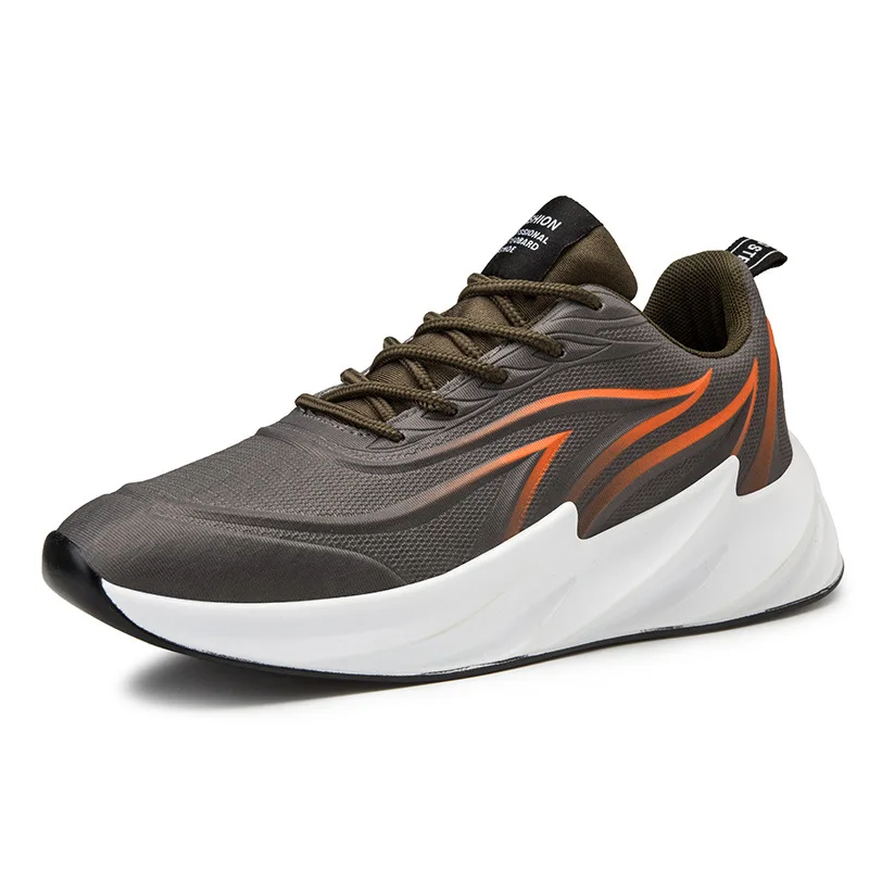Lovewise/мужские кроссовки для бега; сезон осень; дышащие белые туфли для мужчин; Студенческая Повседневная Спортивная обувь; Мужская обувь в стиле акулы; резиновая обувь - Цвет: 29203