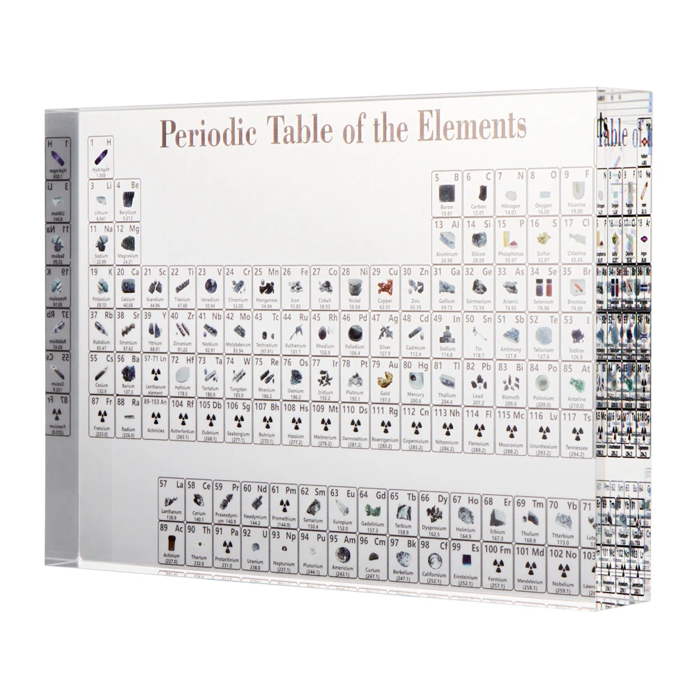 

1pc Acrylic Periodic Table Of The Elements Stickers Chart Elements Framed Display For Students Teachers Gift Desk Decoration