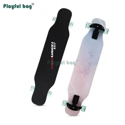 Skateboard largo de cuatro ruedas para adulto, bolsa juguetona, juguetes de tablero de calle basculante, 106CM, AMA25