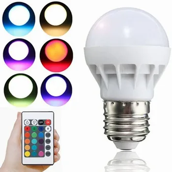 

RGB LED Light Bulb E27 B22 7W 85-265V 16 Colors Changing Magic Lamp Spotlight Bulb with IR Remote Control Holiday Lighting Decor