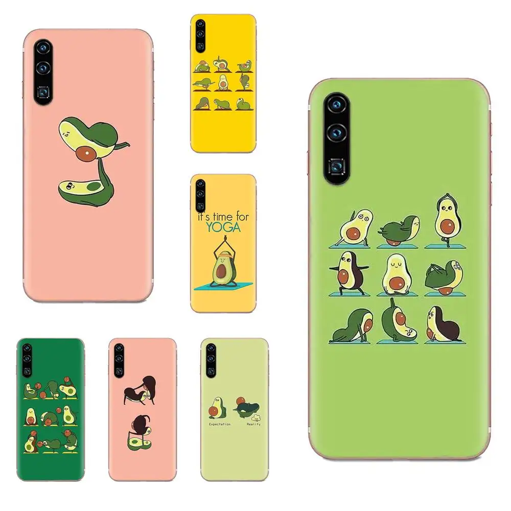 Rubber Soft Phone Case For Galaxy Note 10 A10E A10S A20S A30S A40S A50S A6S A70S A730 A8S M10S M30S Lite Plus Avocado Yoga | Мобильные