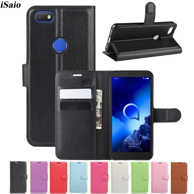 For Alcatel 1V 2019 Wallet Case Leather Cover for 1 V Flip Mobile Phone TPU Back with Card Holder | Мобильные телефоны и