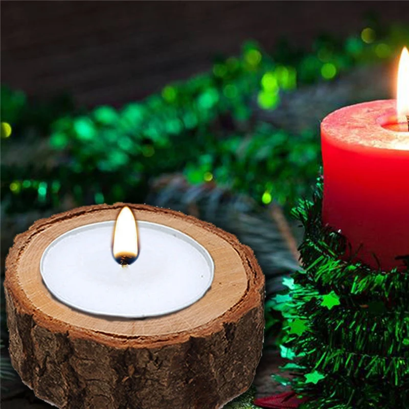 Tree Branch Wooden Candle Holder Vintage Wood Tea Light for Candlelight Dinner Tree Branch Wooden Candle Holder Vintage Wood Tea Light for Candlelight Dinner