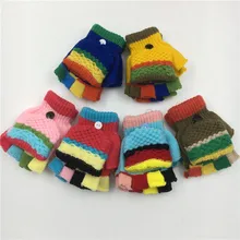 Лоскутные детские перчатки; Утепленные зимние теплые перчатки для маленьких девочек и мальчиков; Gant Enfant; детские варежки; детские перчатки; Rekawiczki Dzieciece