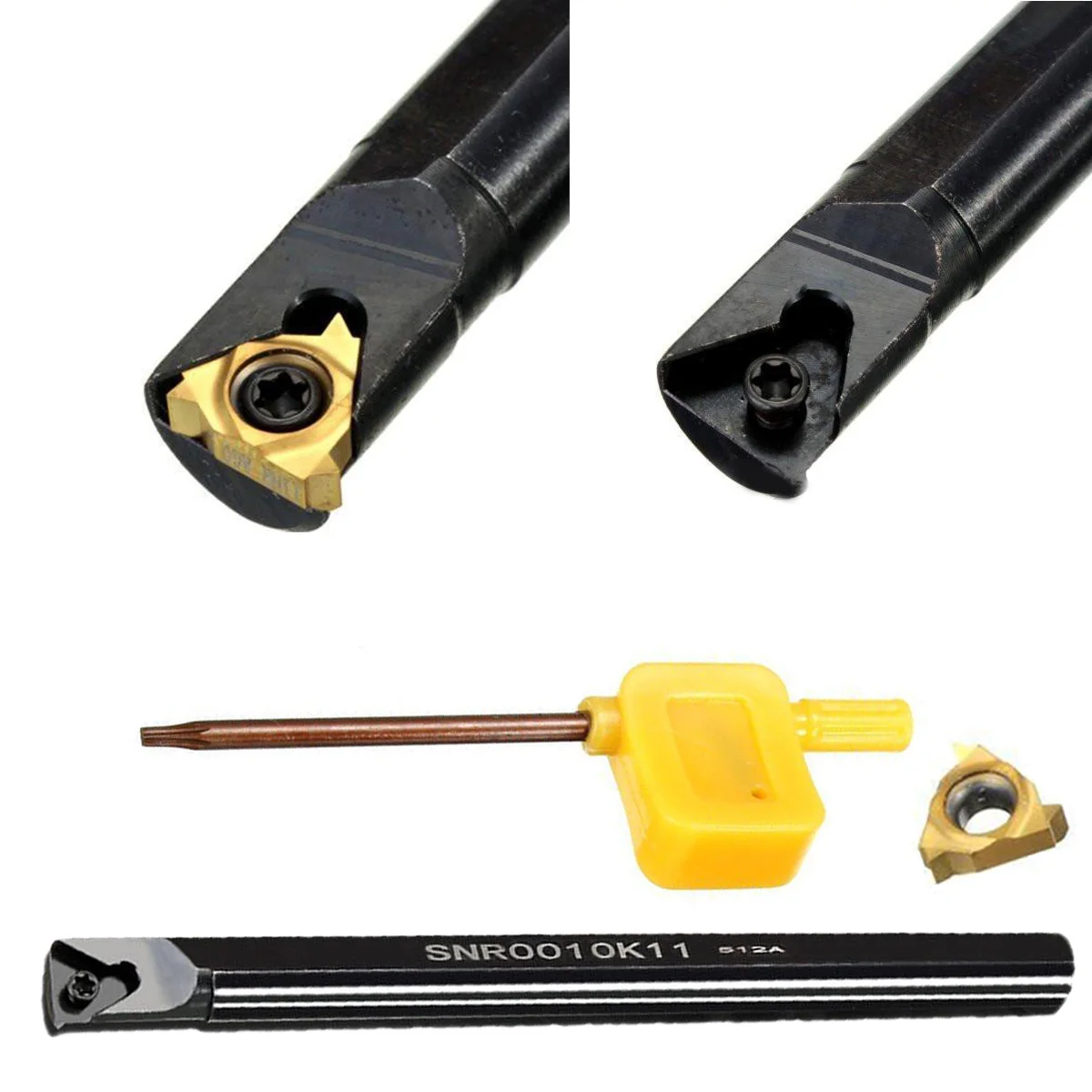 

Lathe Metal Turning Tool Lathe Tools Holder Carbide Inserts Holder Boring Bar Lathe Cutter Turning Tools 11IR AG60 Industrial